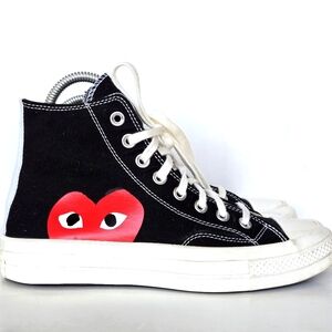 Converse x des Garçons 70 High-Top Sneakers - Black and Red women’s 8